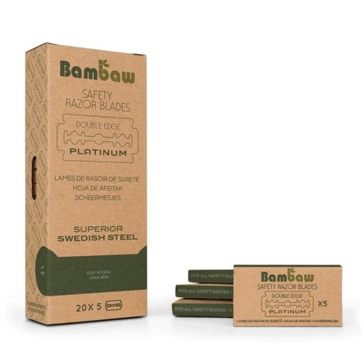 [BBW231] Fulles d'afaitar – Caixa de 20 paquets de 5 unitats